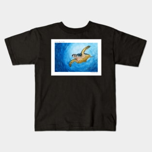 Green Sea Turtle Kids T-Shirt